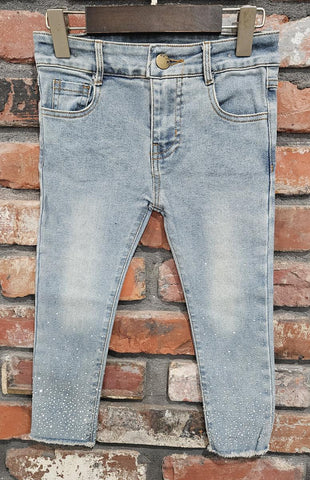 Rhinestone Denim Jeans