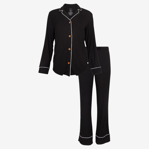 Women's Black Pajama Pant Set