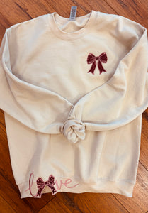 Love Bow Sweatshirt