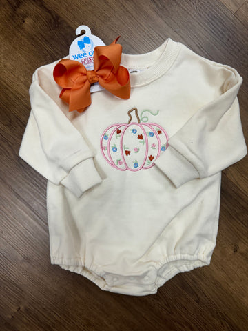 Floral Pumpkin Sweatshirt Bubble