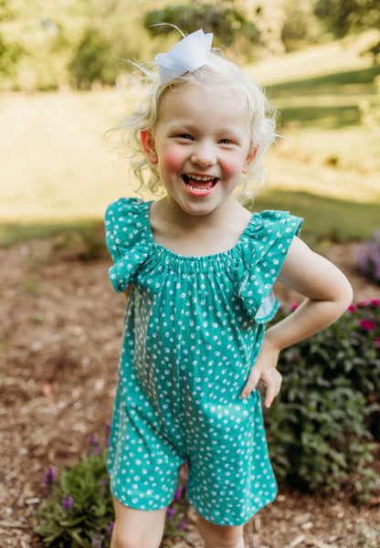 Polka Dot Knit Jumpsuit