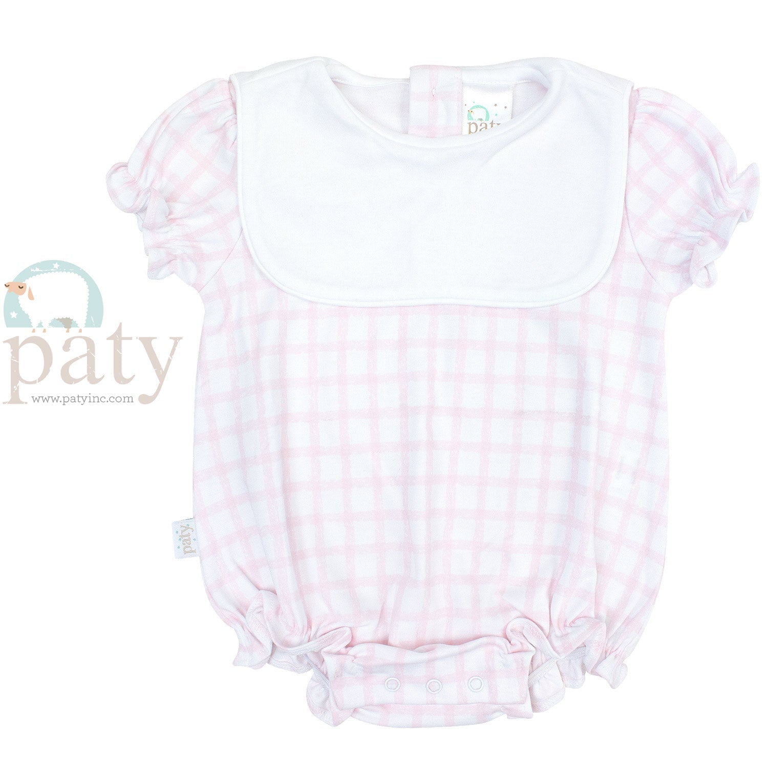 Pink Gingham Bubble with Bib