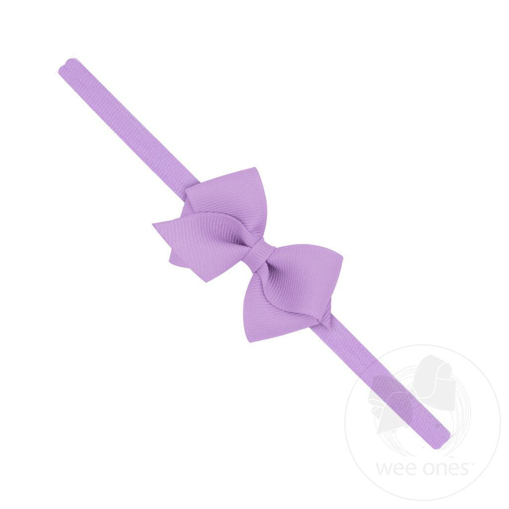 Orchid Wee Bow on Band