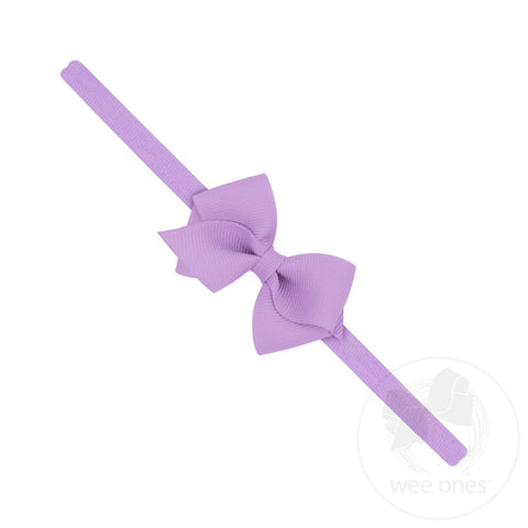 Orchid Wee Bow on Band