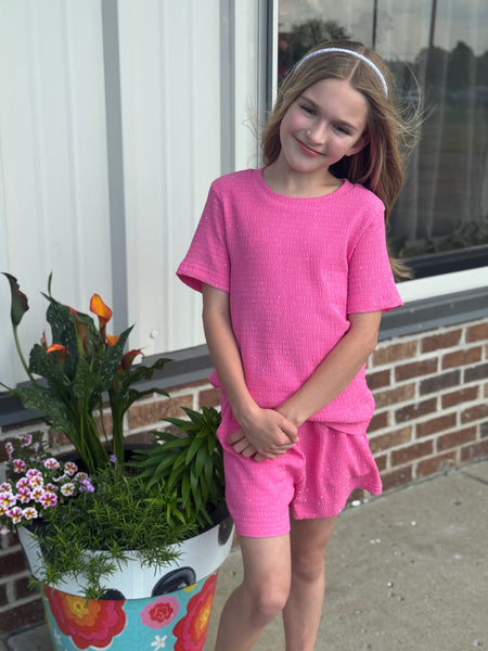 Rhinestone Dotted Shirt