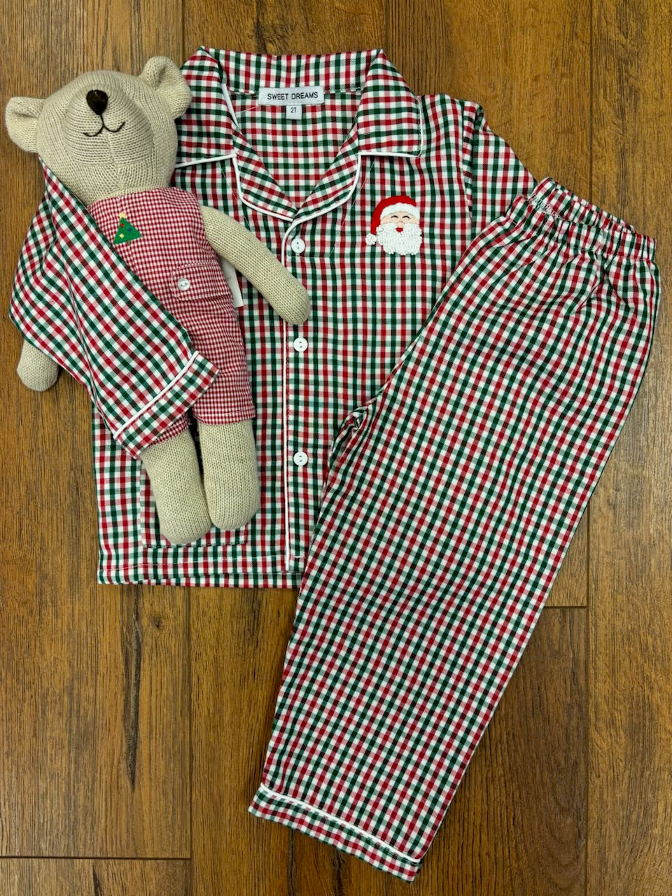 Red & Green Gingham PJ