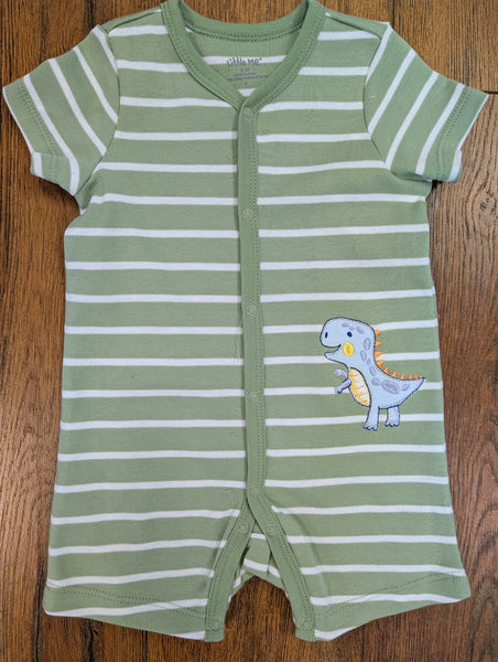 Striped Dino Romper