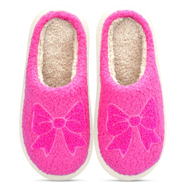 Cozy Bow Slippers