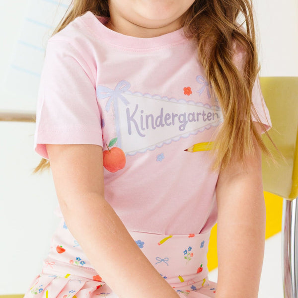 Kindergarten Bow Pennant Tee
