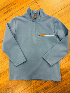 Blue Kingston 1/4 Zip Pullover