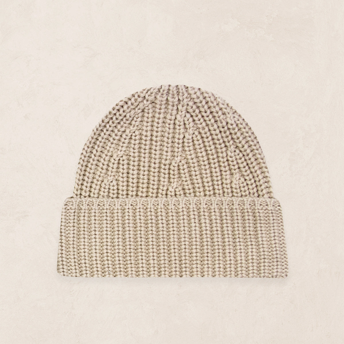 Knit Beanie - Tan