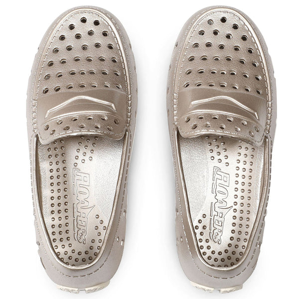 Metallic Gold Cream Floafers