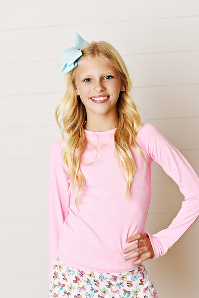 Bubblegum Finger Hole Top