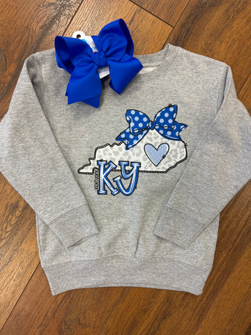 Kentucky Bow Sweatshirt-Child