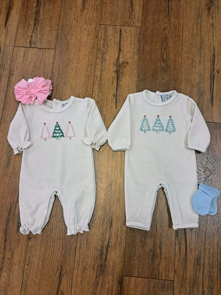 O' Christmas Tree Ruffle Romper