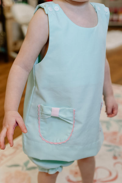 Mint Bow Pocket Bloomer Set