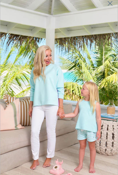 Love You Back Top-Edisto Egg Blue