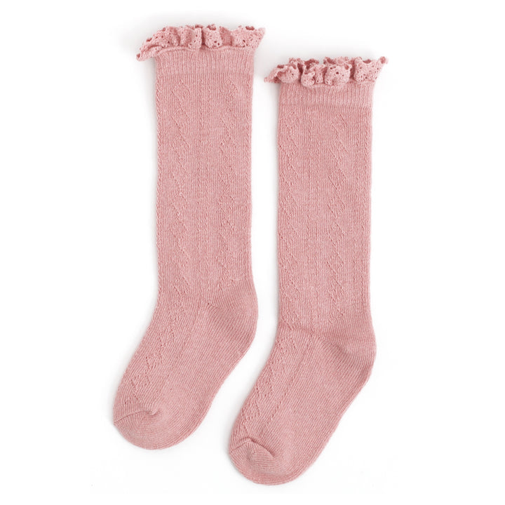 Blush Fancy Knee Socks