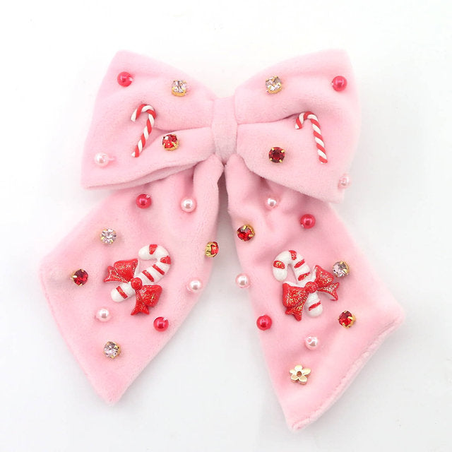 Candy Cane Lane Bow