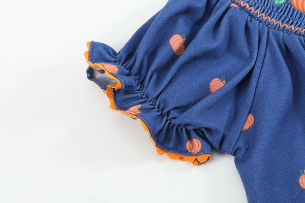 Pumpkin Smocked Dress