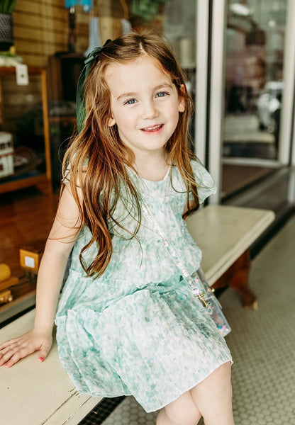Teal Tiered Dress