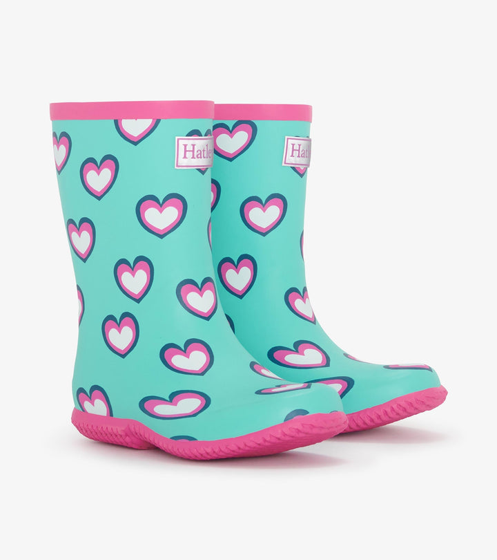 Hearts Rain Boots