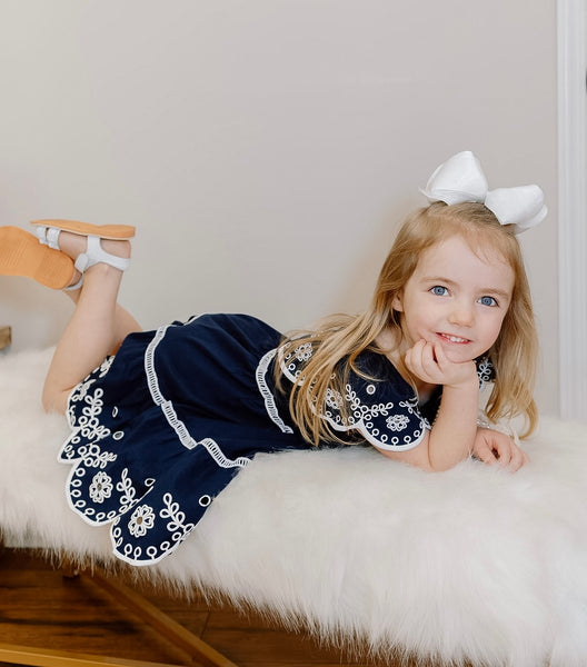 Eyelet Scallop Dress