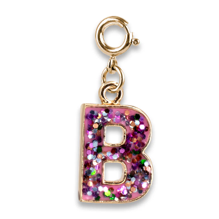 Glitter Initial Charms