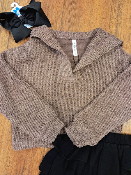 Mocha Collar Sweater