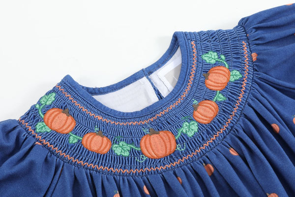 Pumpkin Smocked Dress