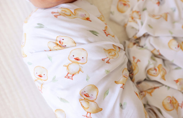 Vadim (Ducks) Swaddle & Beanie