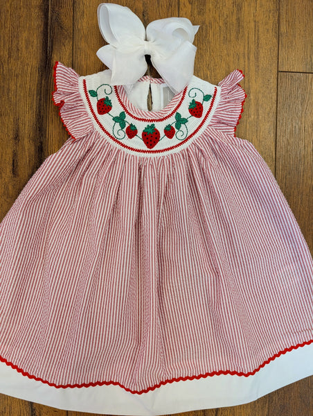 Strawberry Smocked Dress