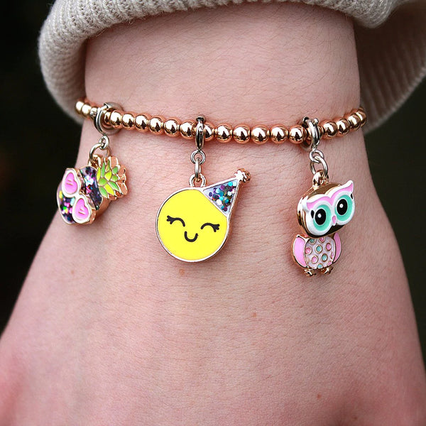 Gold Stretch Bead Bracelet