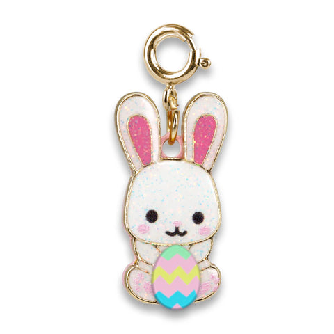 Glitter Easter Bunny Charm