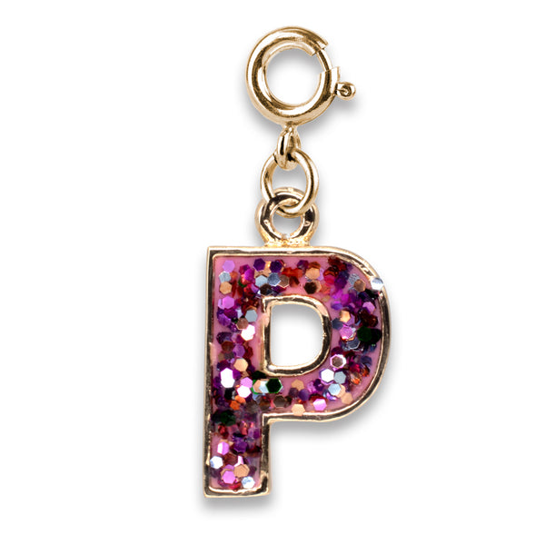 Glitter Initial Charms