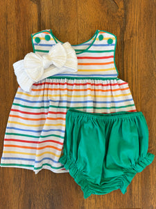 Rainbow Button Sun Top & Bloomers