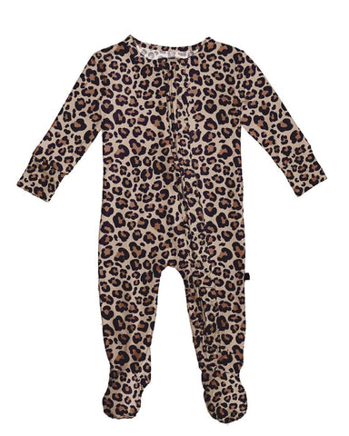 Kiara Ruffled Zippered Footie