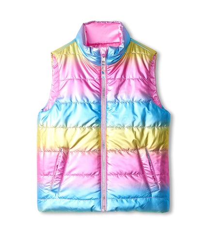 RAINBOW SHINE REVERSIBLE QUILTED VEST