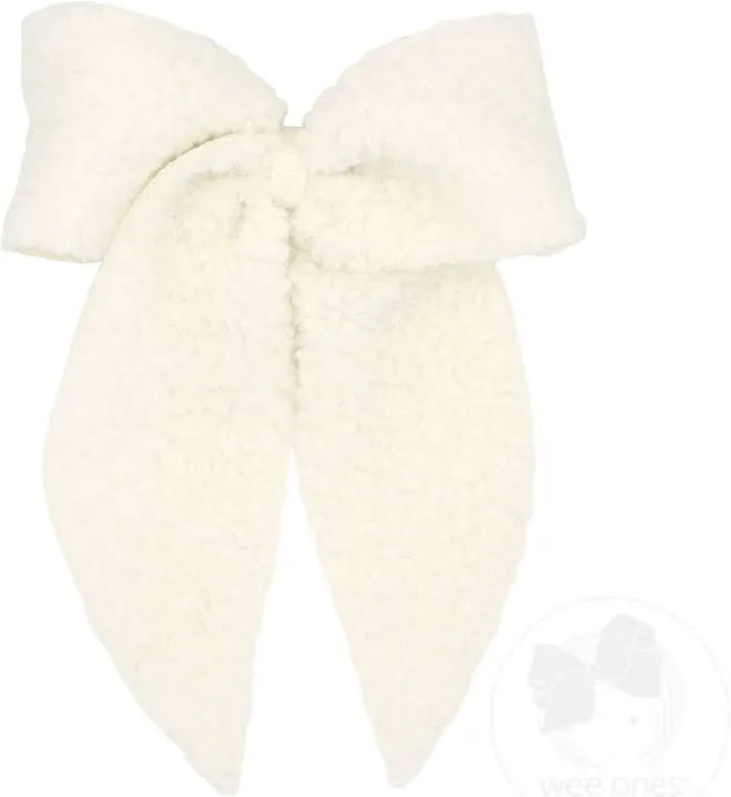 Sherpa King Bow-Antique White