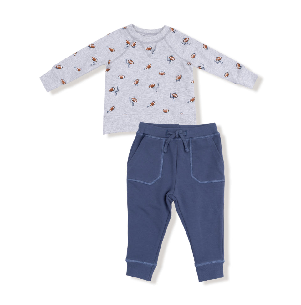 Football Field Goal Sweatshirt & Jogger Set