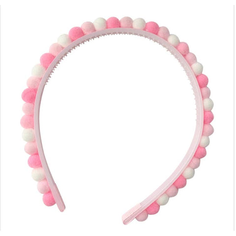 Pink Party pom Pom Headband