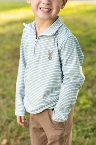 Deer Zip Pullover