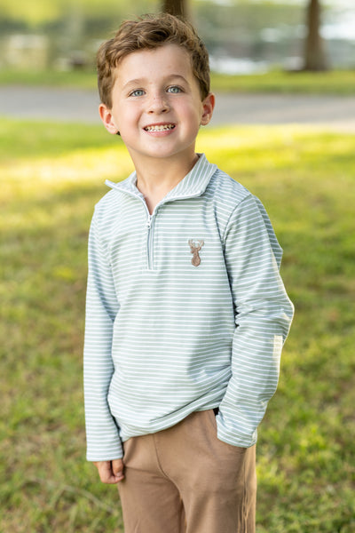 Deer Zip Pullover