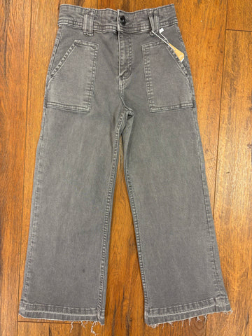 Faded Black Front Pocket Jeans