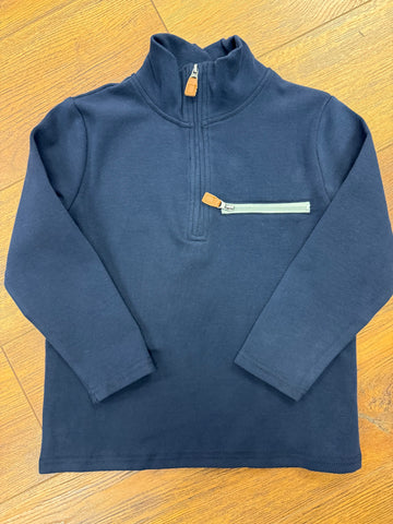 Navy Kingston 1/4 Zip Pullover