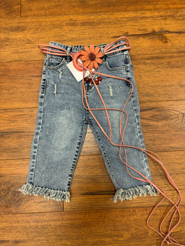 Rope Belt with Flowers