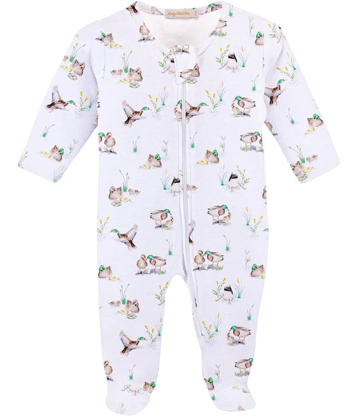 Duck Pond Zippered Footie