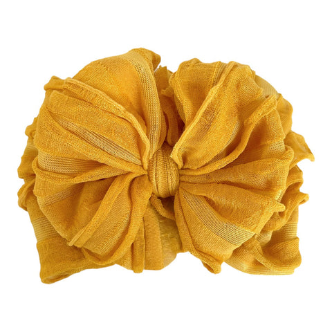 Ruffled Headband - Mustard