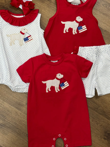 Patriotic Pup Short Set