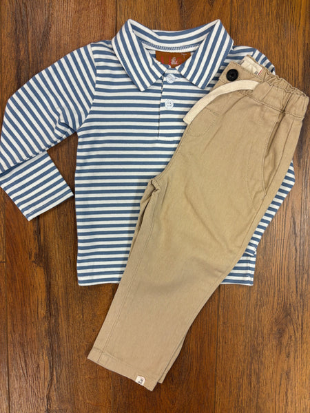 Weston Blue Stripe Shirt - Infant